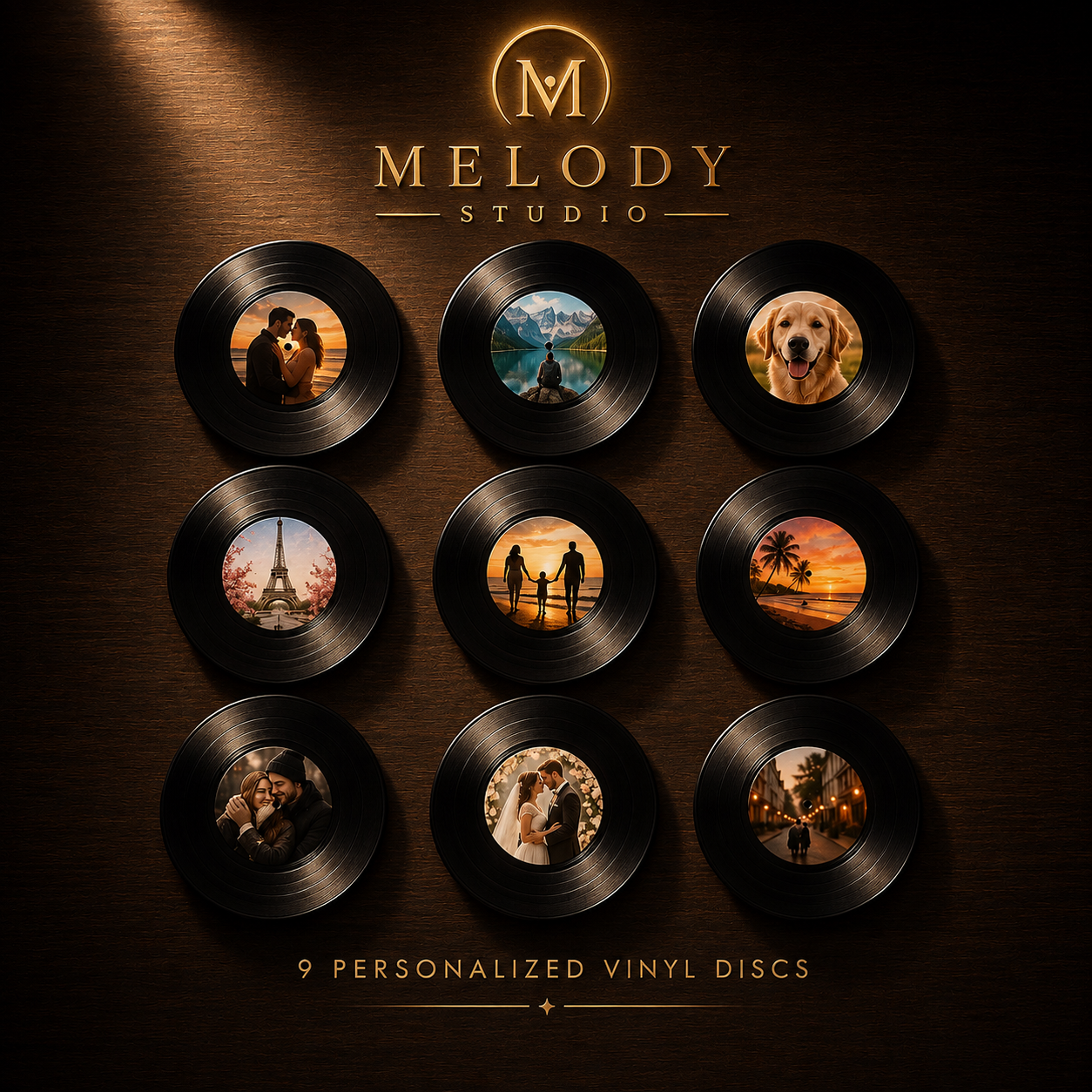 Melody Studio™ Personalized Disc Set (9 Pieces) – Display Not Included